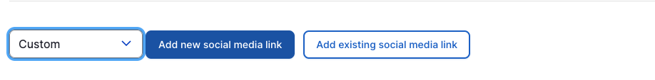 Custom social link